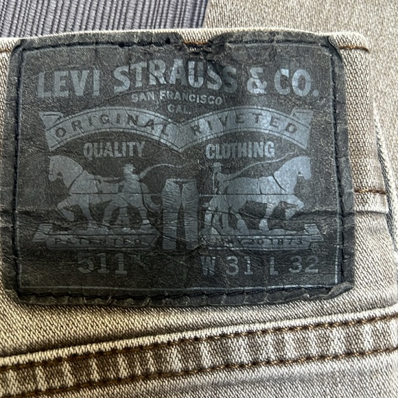 **GUY’S LEVI’S 511~LIGHT GRAY~W31 X L32 - Picture 4 of 6